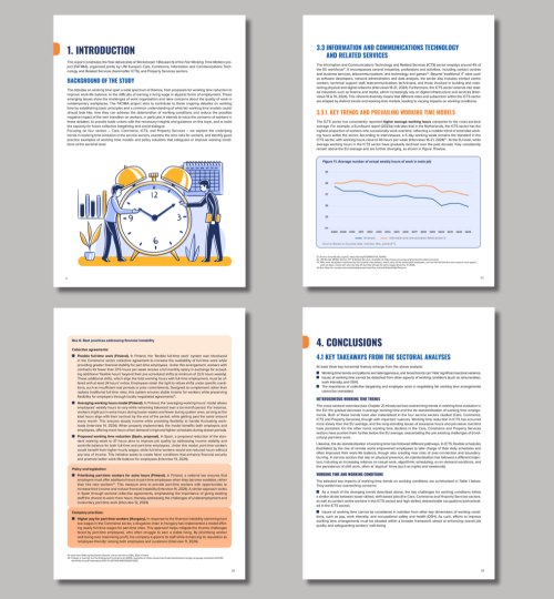 Example pages from the report